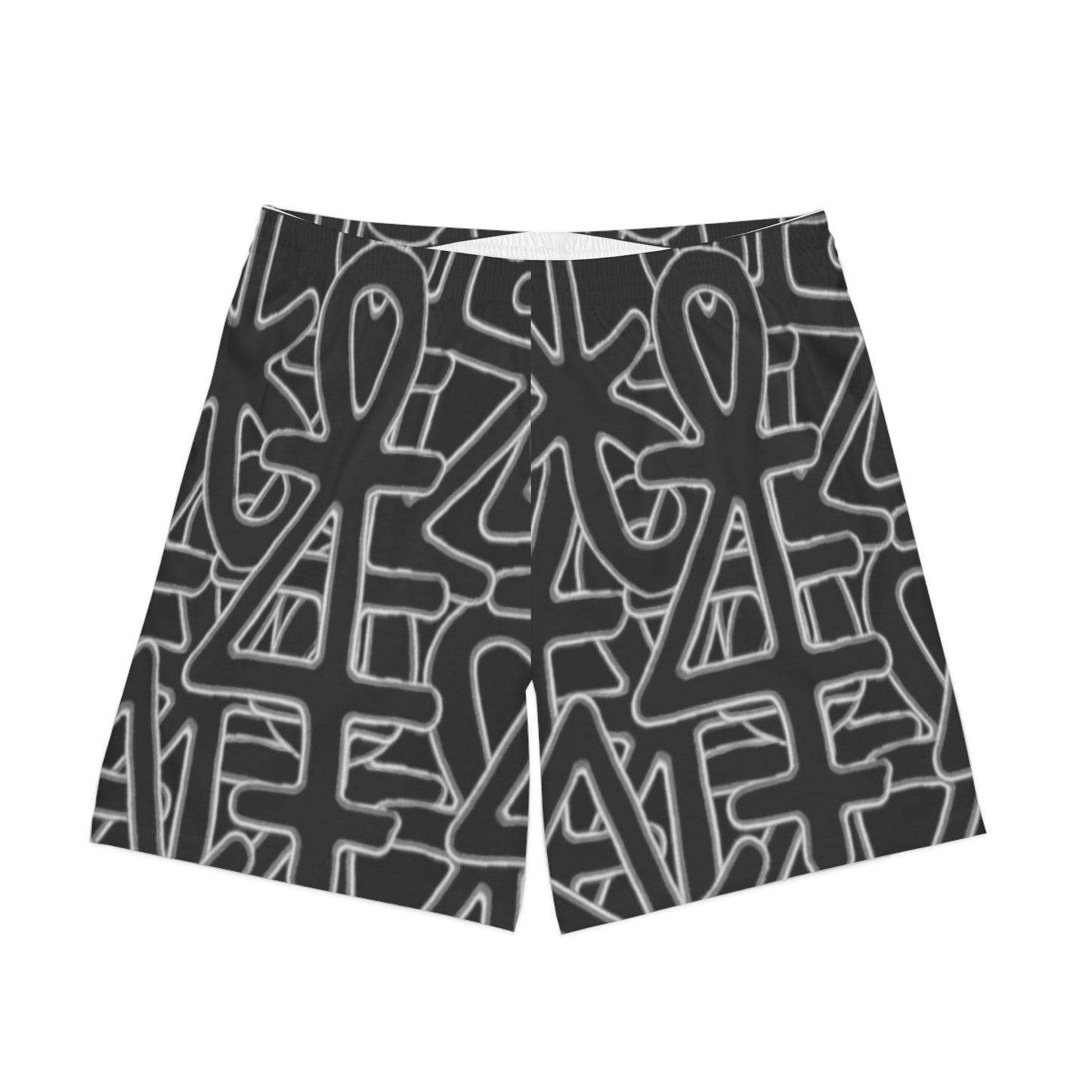 Men's Elastic Beach Shorts (AOP)